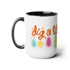 Two-Tone Coffee Mugs, 15oz