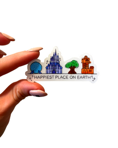 Happiest Place on Earth | Magically-Themed Vinyl Sticker