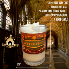 ButteryBeer Candle - Smells Like Butterscotch & Vanilla