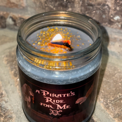 A Pirate's Ride for Me Candle – Inspired by Pirates of The Caribbean – Scent of Murky Water, Cannon Fire & Sweetness