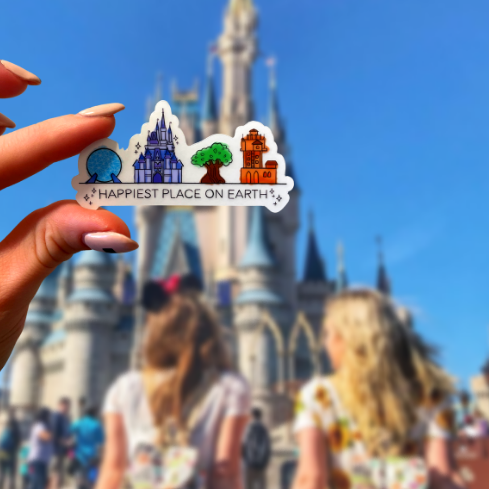 Happiest Place on Earth | Magically-Themed Vinyl Sticker