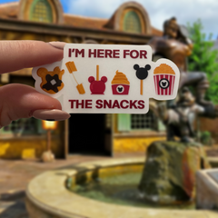 I'm Here for the Snacks | Magically-Themed Vinyl Sticker