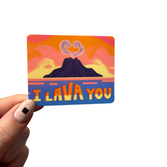 I Lava You, Magically-Themed Vinyl Sticker