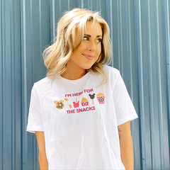 I'm Here for the Snacks | Comfy, Relaxed Tee