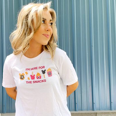 I'm Here for the Snacks | Comfy, Relaxed Tee